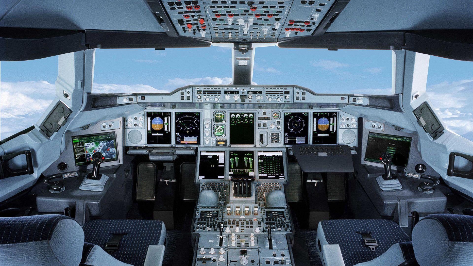 Cockpit del Airbus A380